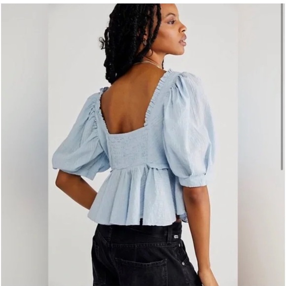 Free People Leave It To Me babydoll top - Picture 2 of 10